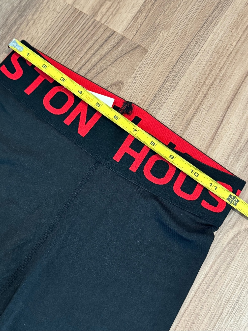 LIDA Houston Sport Black & Red Leggings w/ Branded Waistband- size S/M & L/XL - Picture 10 of 15